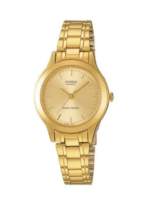 CASIO LADIES CLASSIC WATCH ANALOGUE GOLD BRACELET LTP1128N-9A
