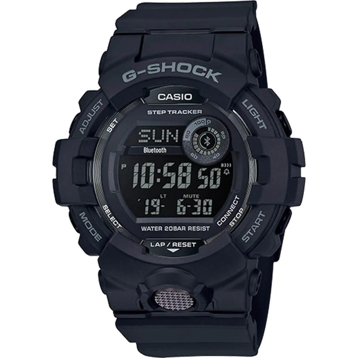 Casio Men's Ana-Digi Watch - G-Shock G-Squad Black Dial Resin Strap | GBD800-1B