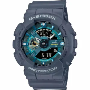 Casio Men's Analog-Digital Watch - G-Shock Blue Case Resin Strap | GA-110AS-2ACR