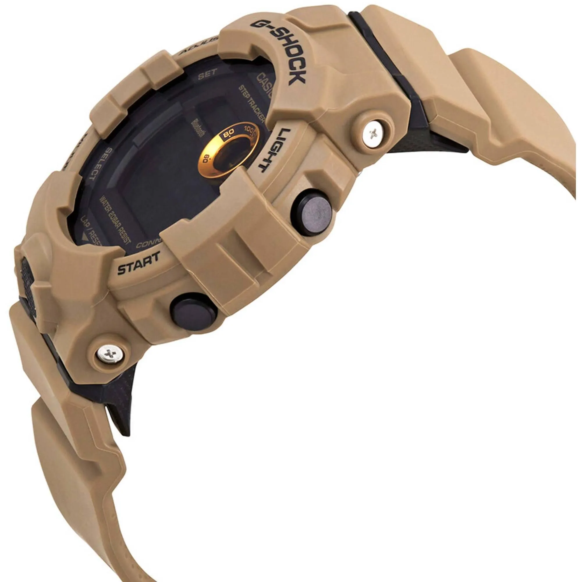 Casio Men's Digital Watch - G-Shock G-Squad 800 Series Brown Resin Strap | GBD800UC-5