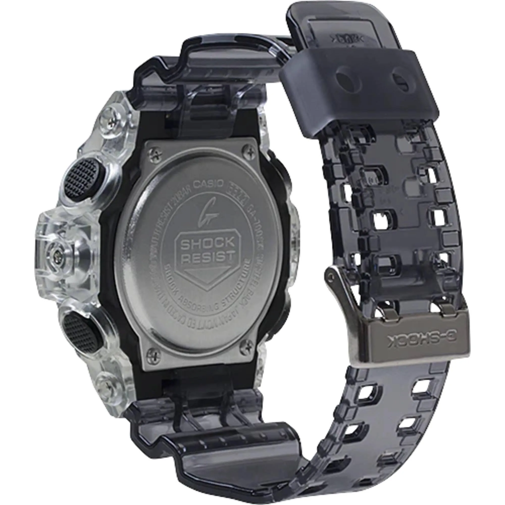 Casio Men's Dive Watch - G-Shock Grey Transparent Strap Shock Resistant | GA700SK-1A