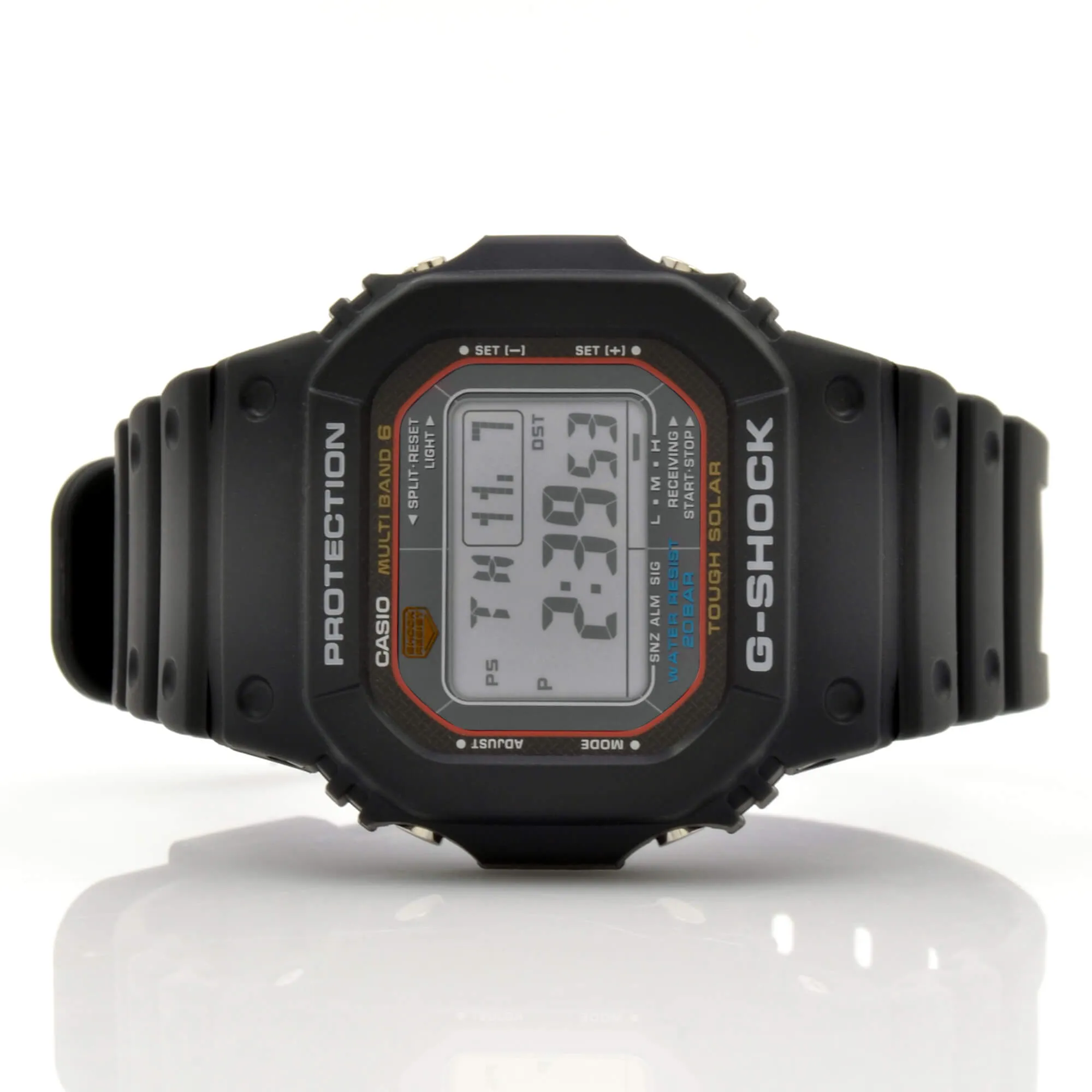 Casio Men's G-Shock Black Resin Multi-Band Atomic Digital Alarm Watch | GWM5610-1