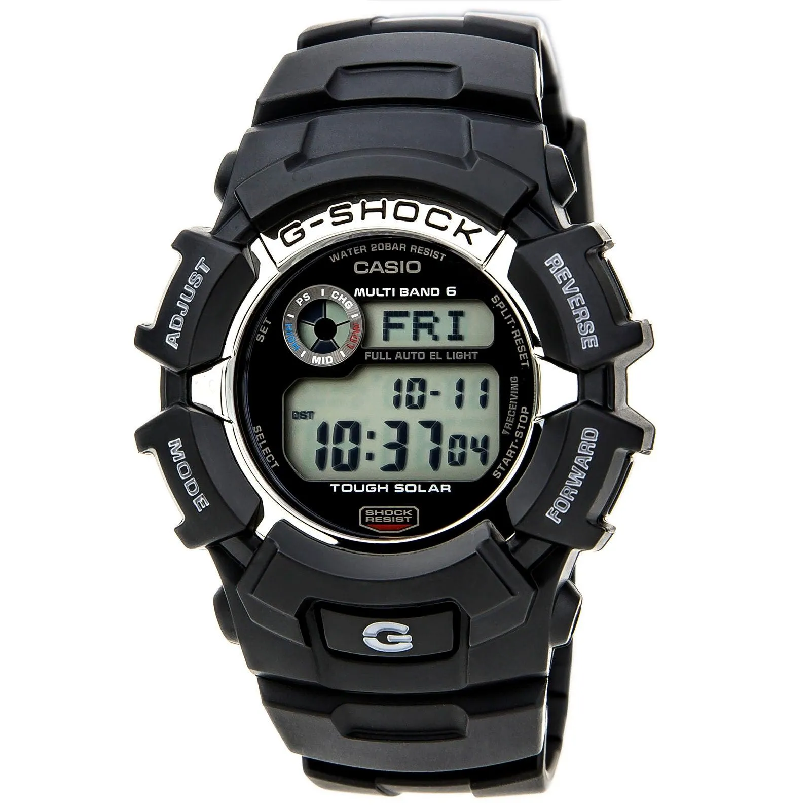 Casio Men's G-Shock Digital Dial Black Resin World Timers Watch | GW2310-1