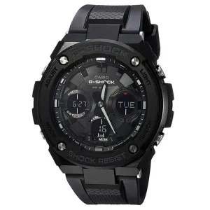 Casio Men's 'G SHOCK' Quartz Stainless Steel and Resin Black Casual Watch GSTS100G-1B