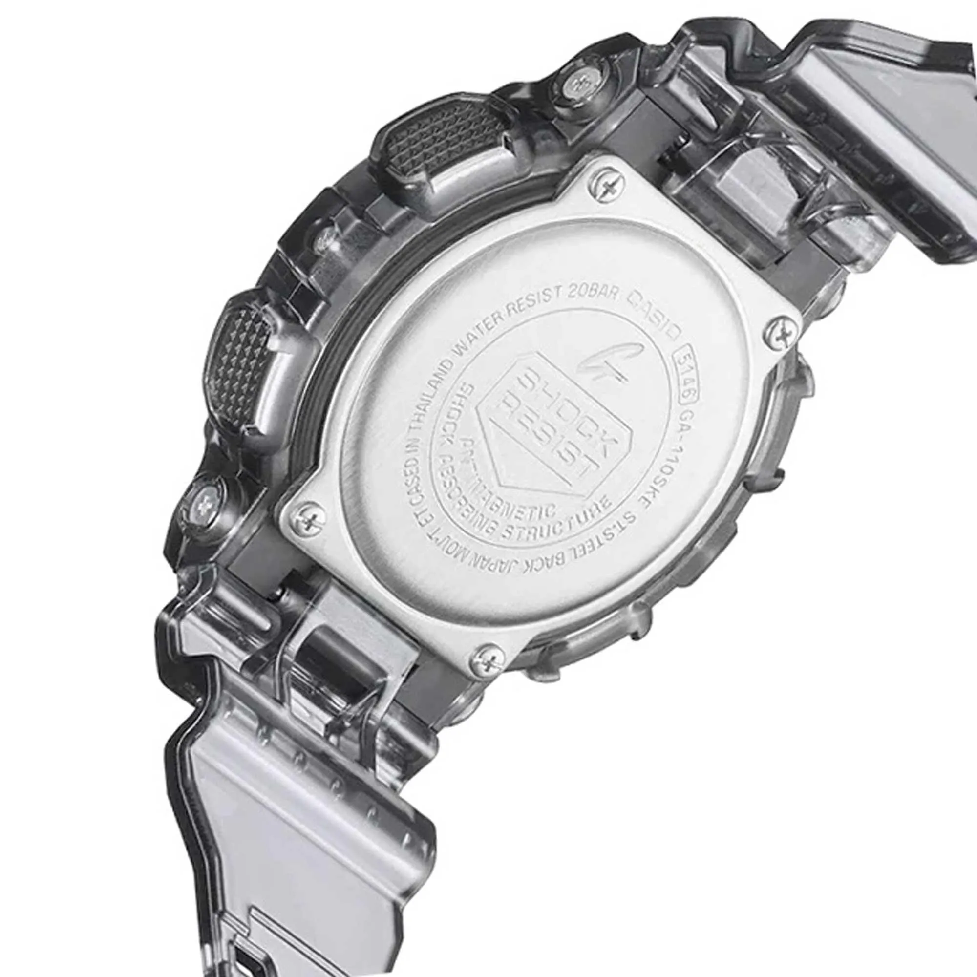 Casio Men's Quartz Watch - G-Shock Grey and Black Ana-Digi Dial Strap | GA110SKE-8A