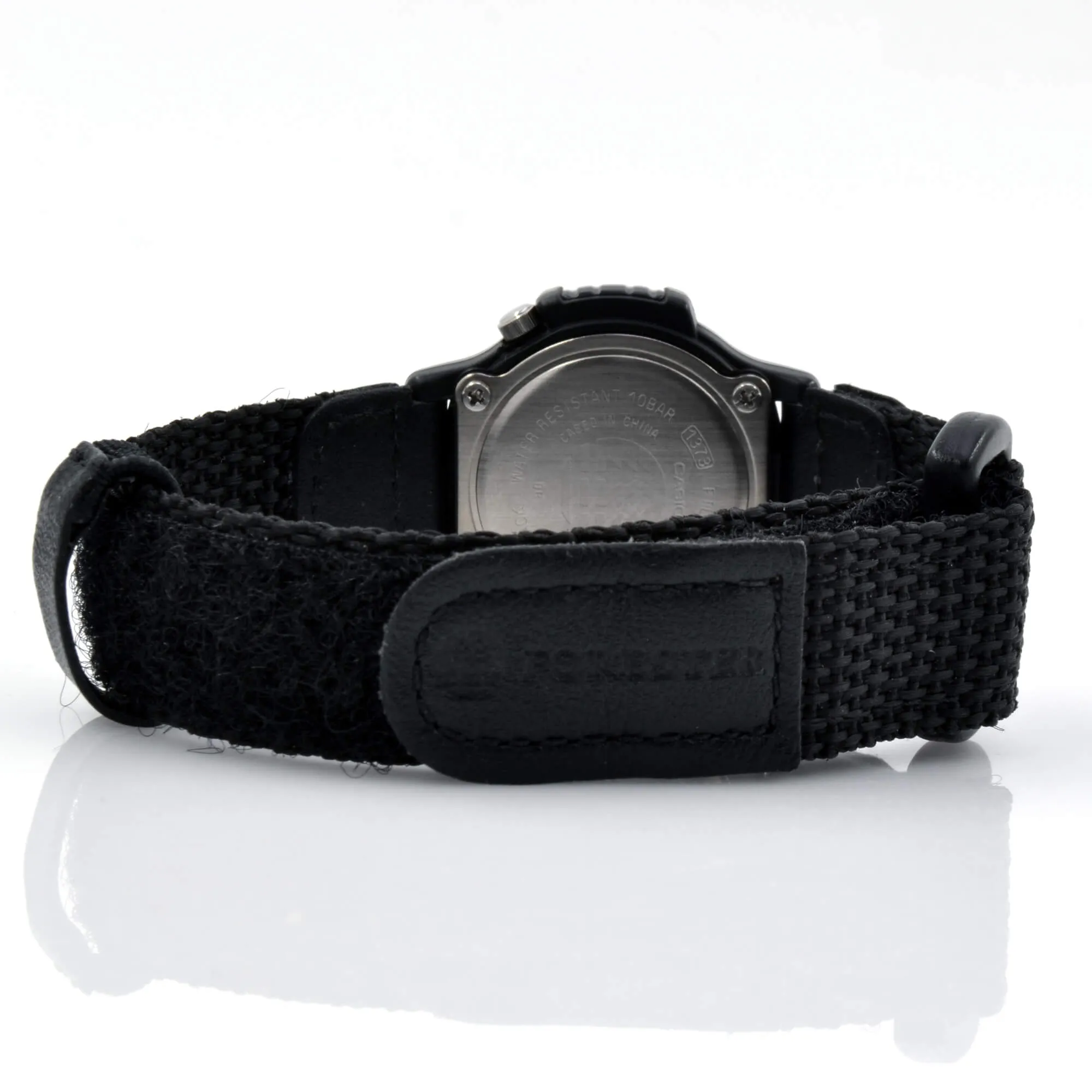 Casio Silver Resin Case Black Band Watch | FTL-500V-1BVLCF