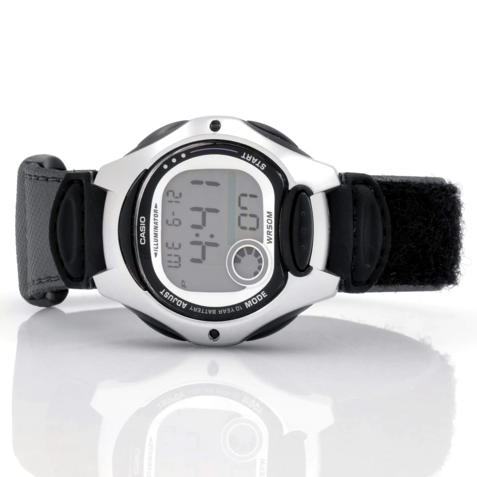 Casio Silver Resin Case Black Band Watch | LW-200V-1AVCF