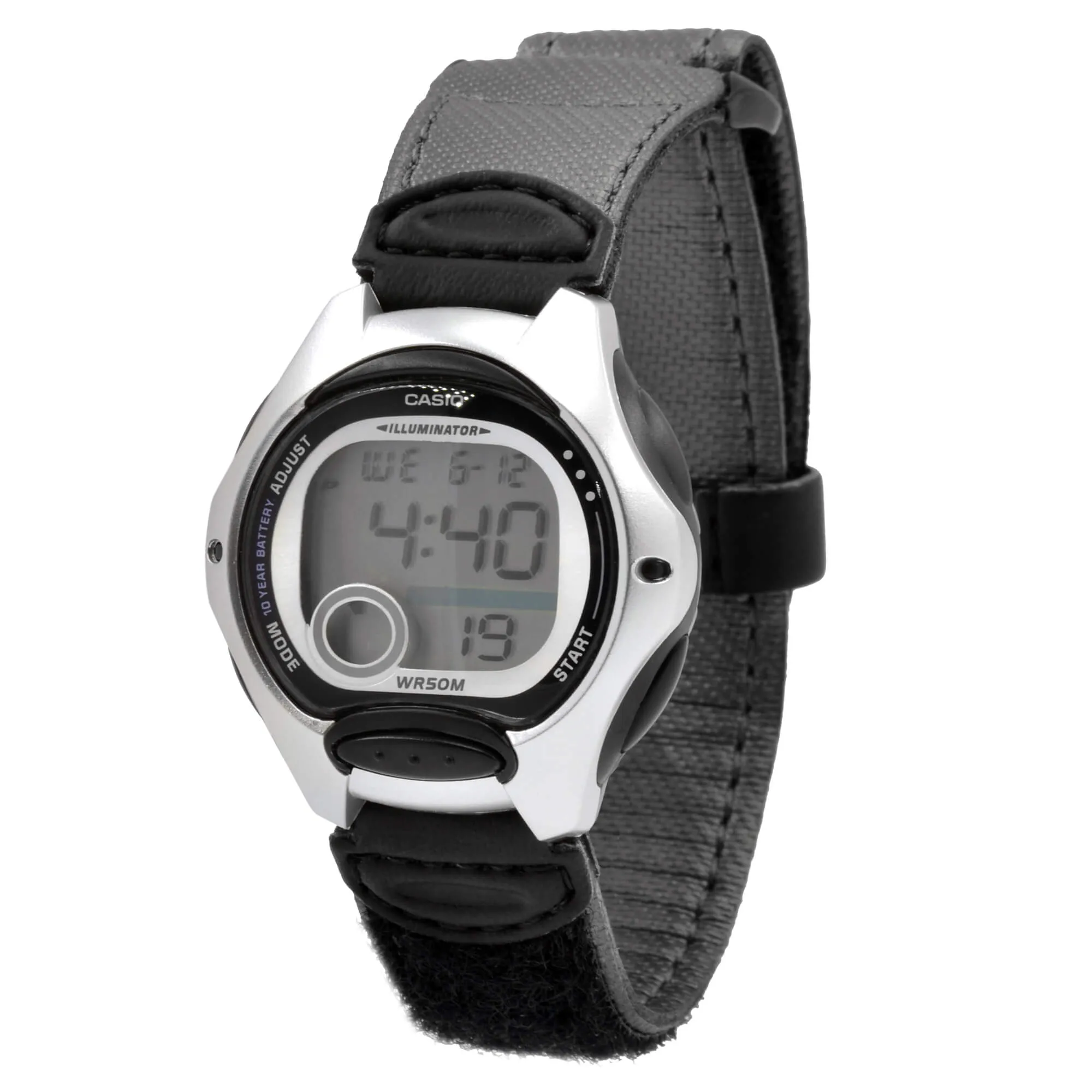 Casio Silver Resin Case Black Band Watch | LW-200V-1AVCF
