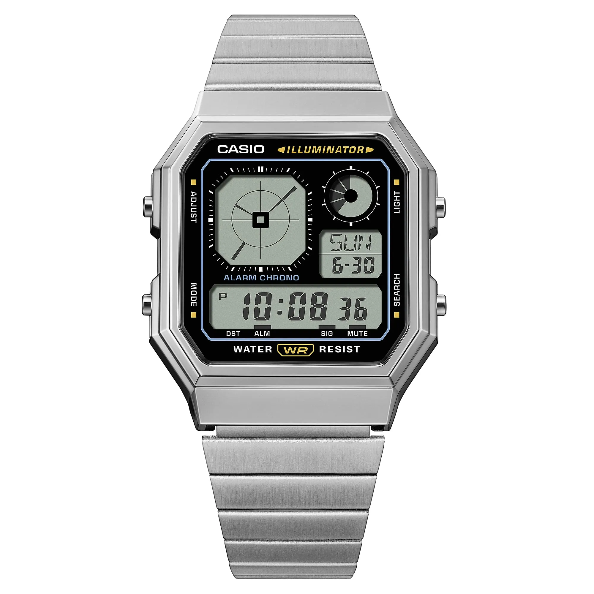 Casio Vintage Analog Display Stainless Steel Watch A130WE-1A