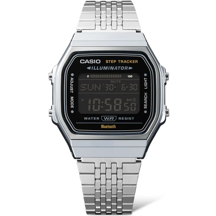 Casio Vintage Silver Stainless Steel Watch ABL100WE-1B