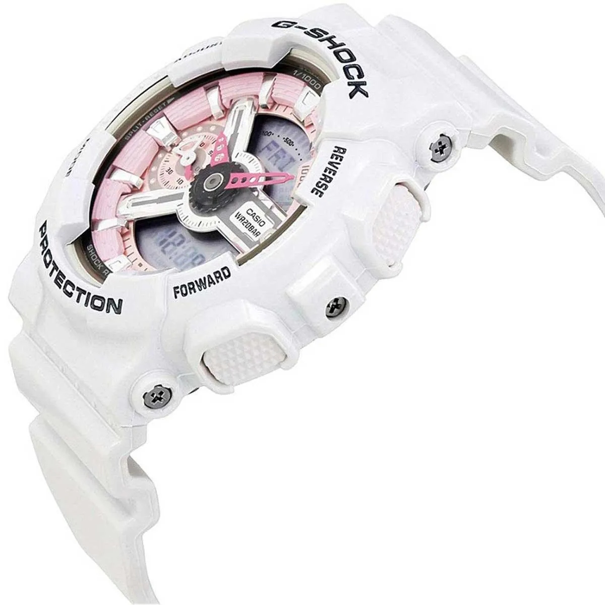 Casio Women's Alarm Watch - G-Shock S Series Dive Ana-Digi Grey Dial | GMAS110MP-7A