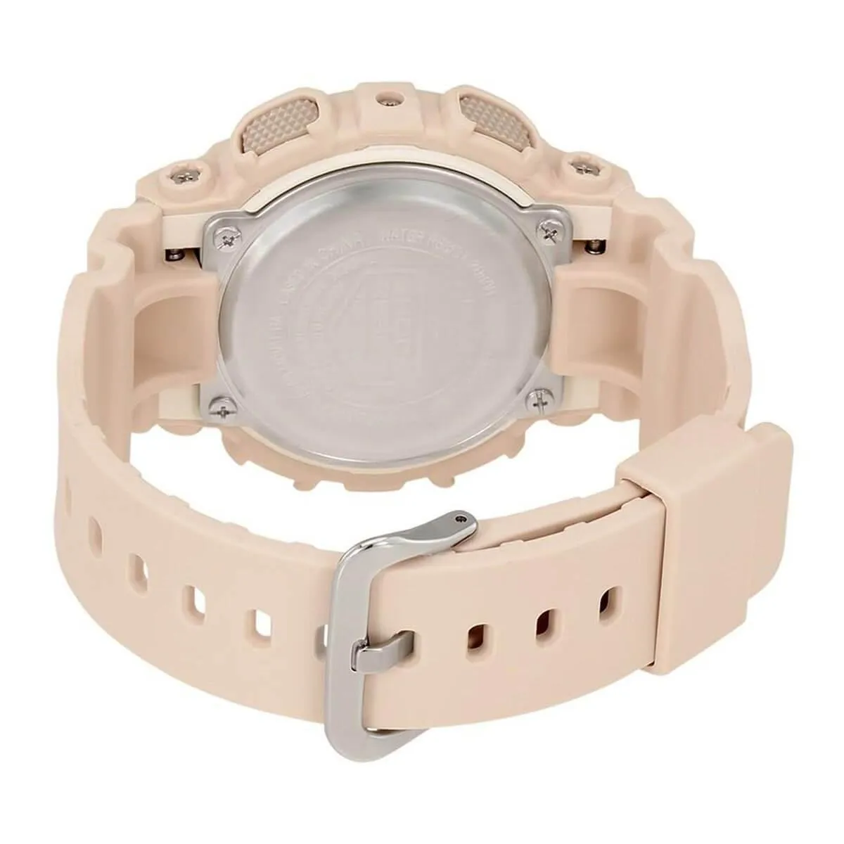 Casio Women's Ana-Digi Watch - G-Shock Rose Gold Dial Pink Resin | GMAS120MF-4A