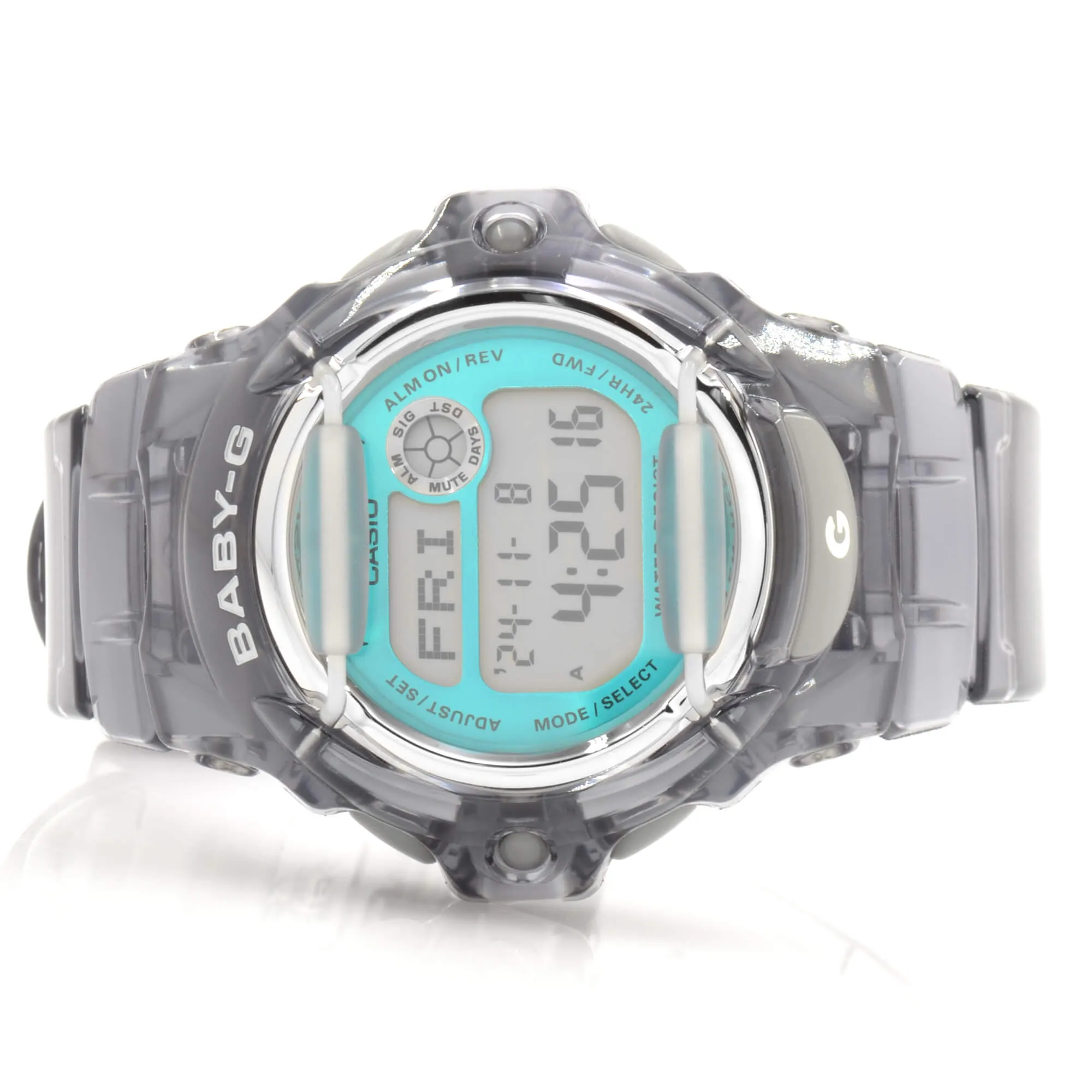 Casio Women's Digital Alarm Watch - Baby-G Quartz Teal & Grey Dial | BG169R-8B