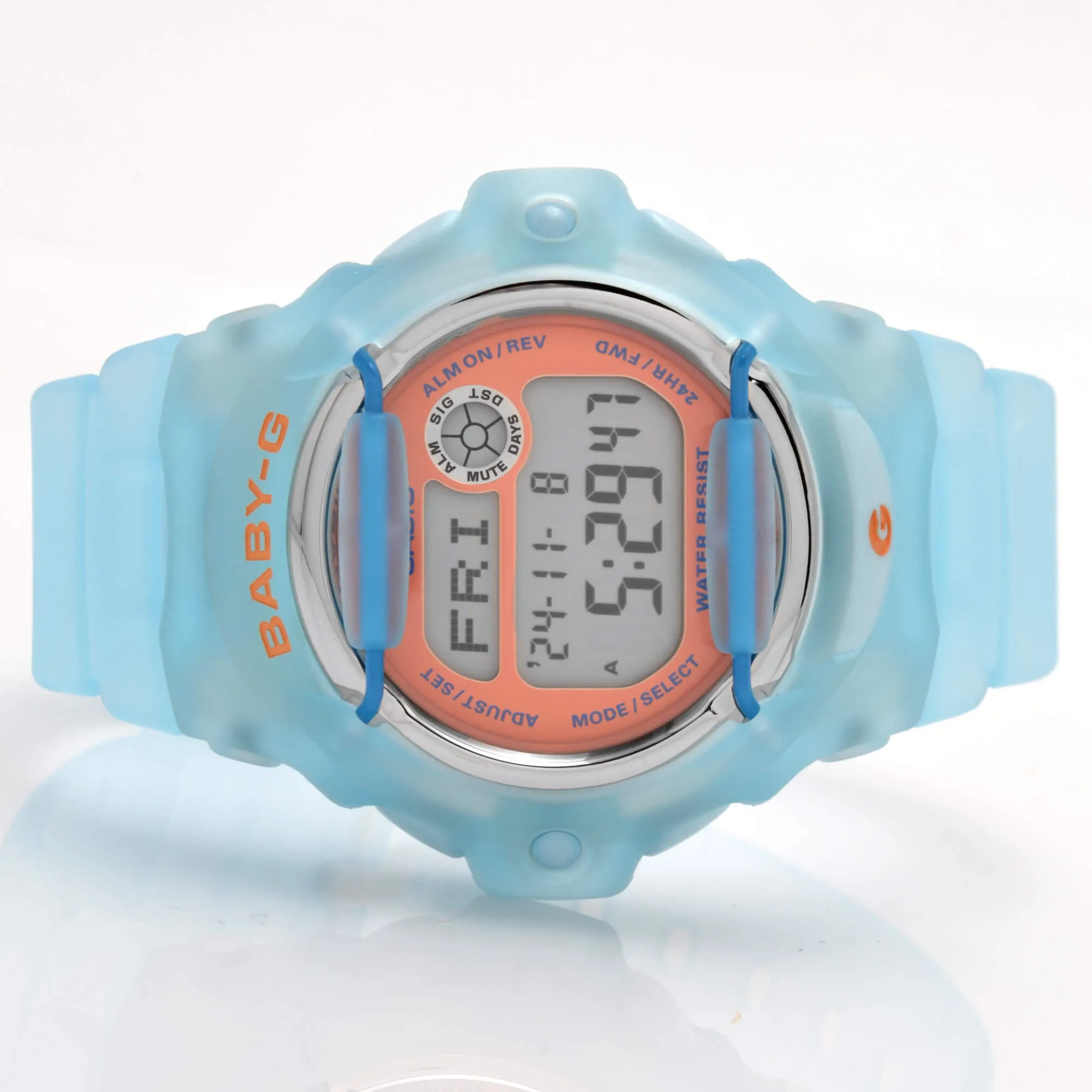 Casio Women's Digital Watch - Baby-G Digital Dial Light Blue Strap Dive | BG169R-2C