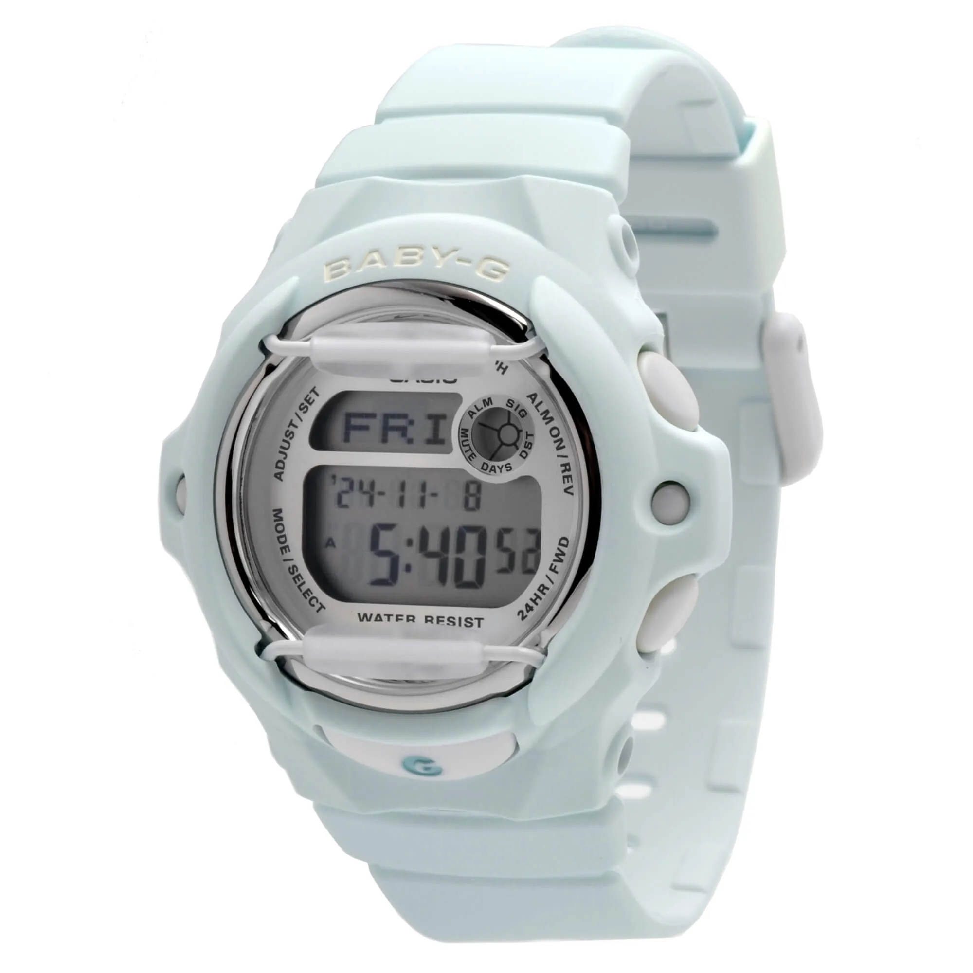 Casio Women's Digital Watch - Baby-G Digital Dial Light Green Strap Dive | BG169R-3