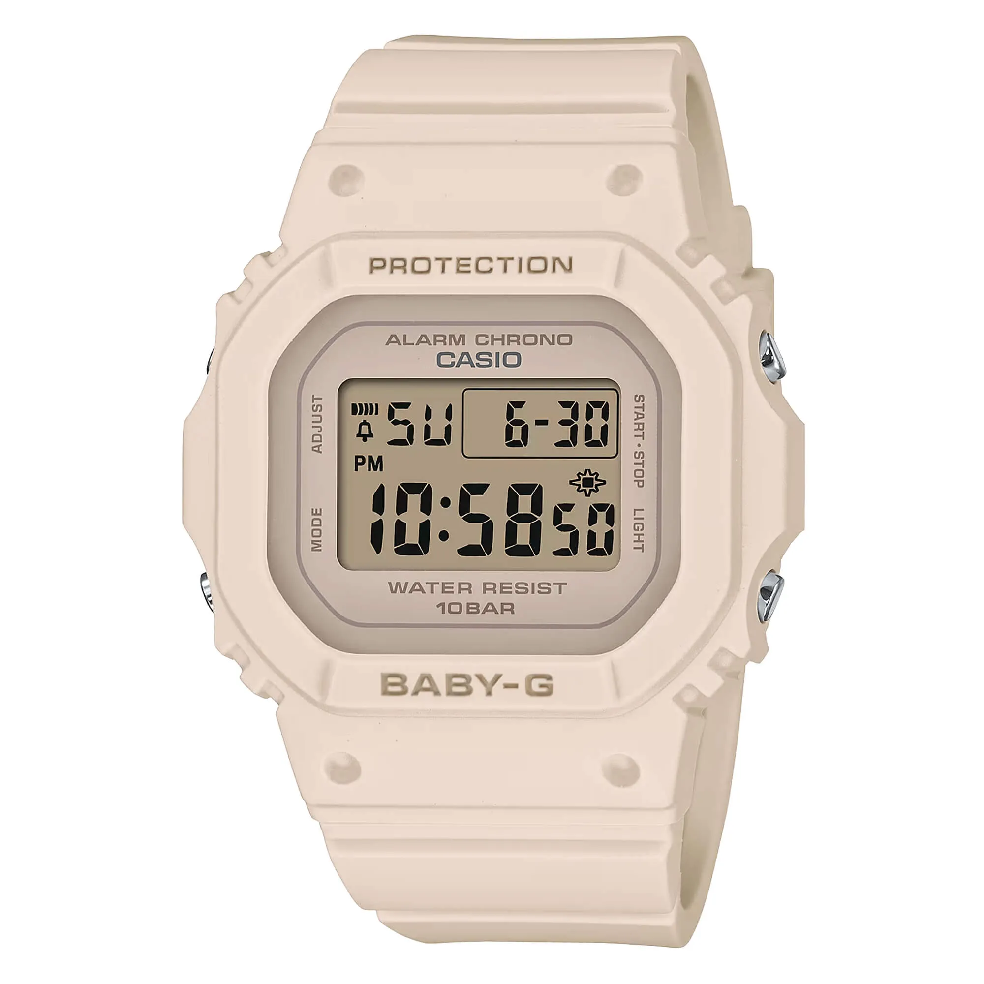 Casio Women's Digital Watch - Baby-G Quartz Chrono Black Resin Strap | BGD-565-4