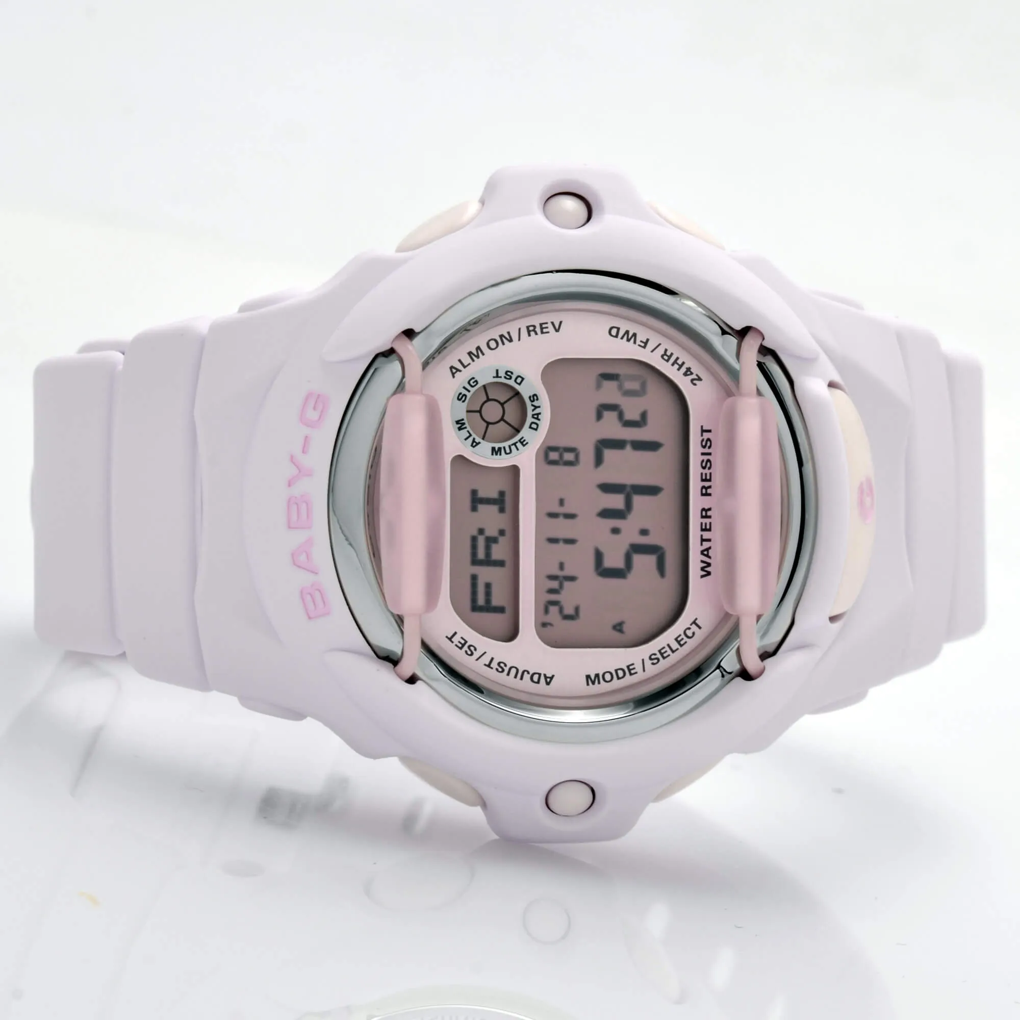Casio Women's Watch - Baby-G Digital Dial Light Pink Resin Strap | BG169M-4