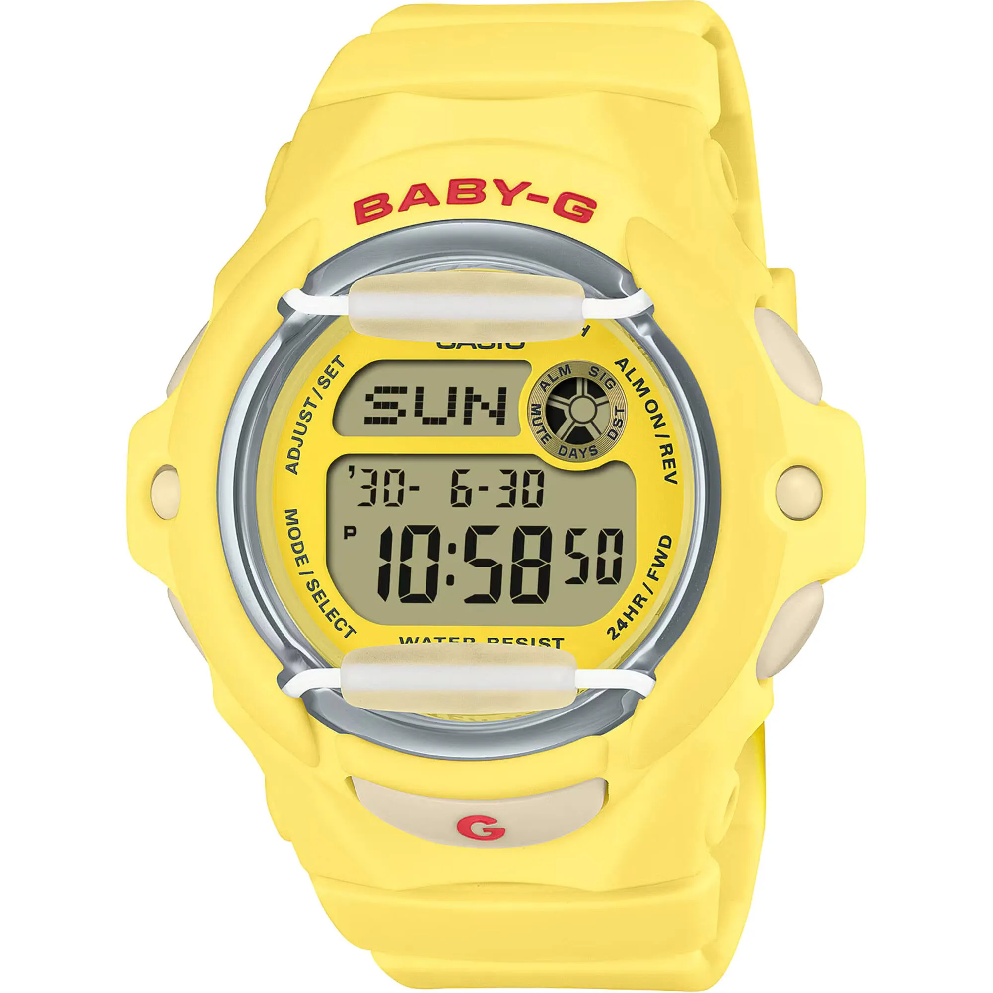 Casio Women's Watch Baby-G World Time Yellow and Grey Dial Strap BG-169CH-9CR