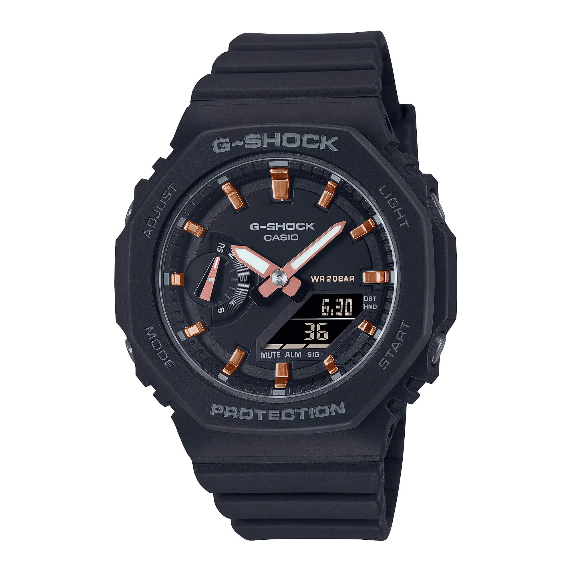 Casio Women's Watch - G-Shock Black Analog-Digital Dial Resin Strap | GMAS2100-1A