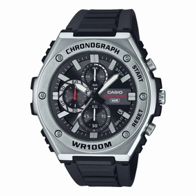 Casio Analog Black Dial Black Resin Band Watch MWA300H-1A
