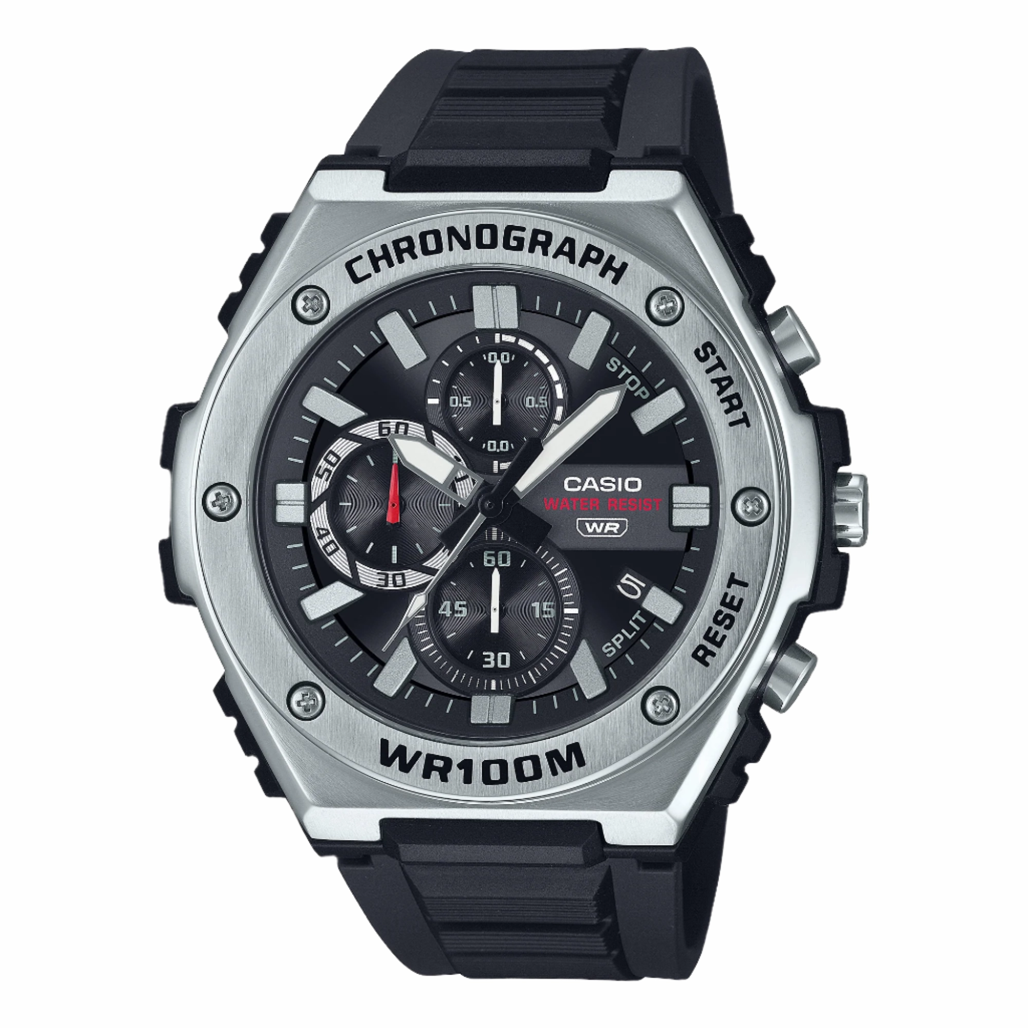 Casio Analog Black Dial Black Resin Band Watch MWA300H-1A