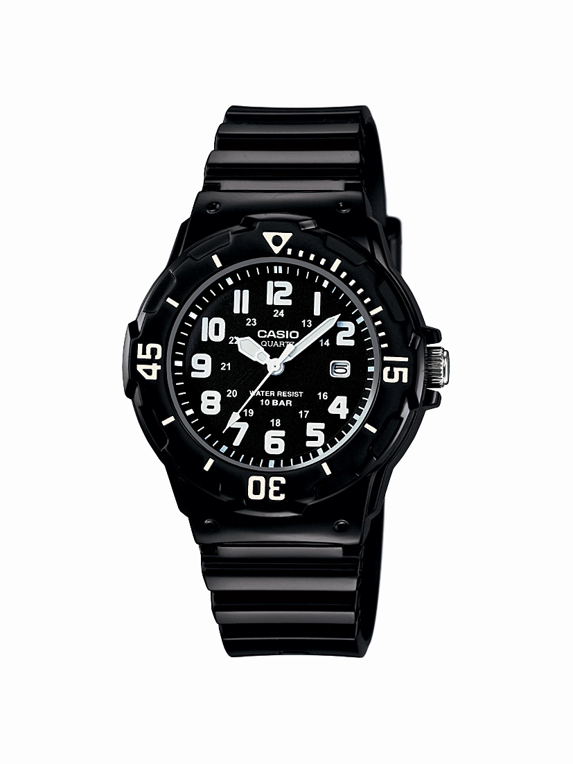 Casio Analog Black Resin Band Watch LRW200H-1B
