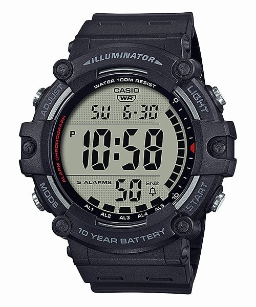 Casio Automatic Illuminator Black Resin Band Watch AE1500WH-1A