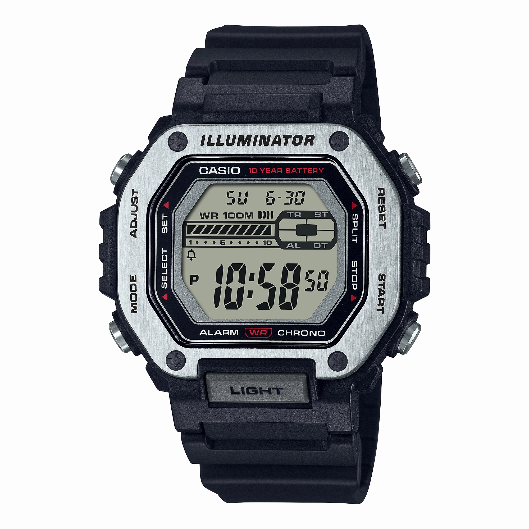 Casio Black Resin Band Watch MWD110H-1A