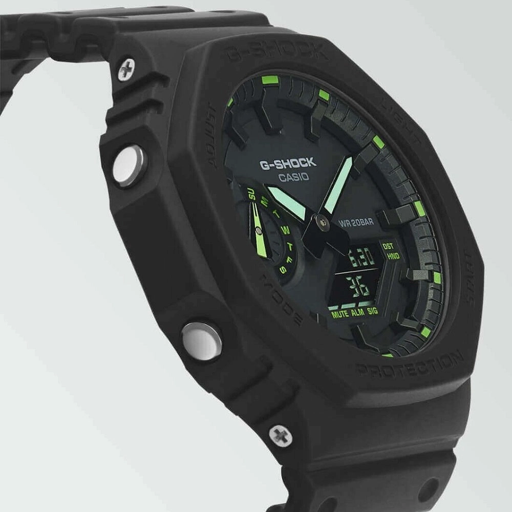 Casio G Shock 2100 Utility Black Series Carbon Guard Stealth Watch GA-2100-1A3ER