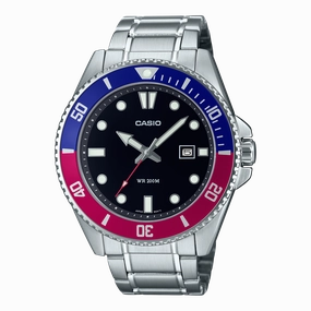 Casio Marine Sport Analog Diver's Watch with Rotating Bezel MDV107D-1A3