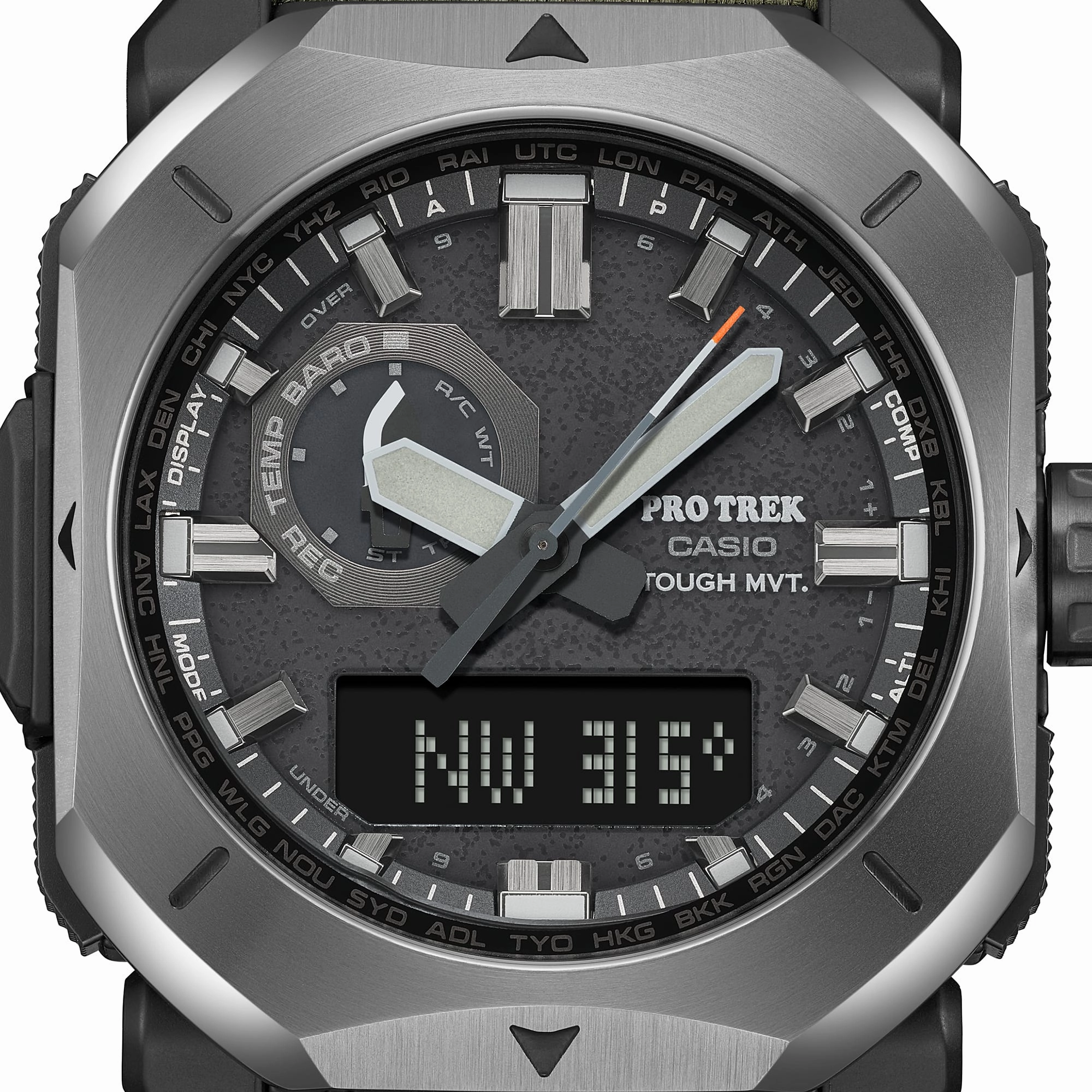 Casio Protrek Climber Line Solar Black Dial Watch PRW6900YB-3D