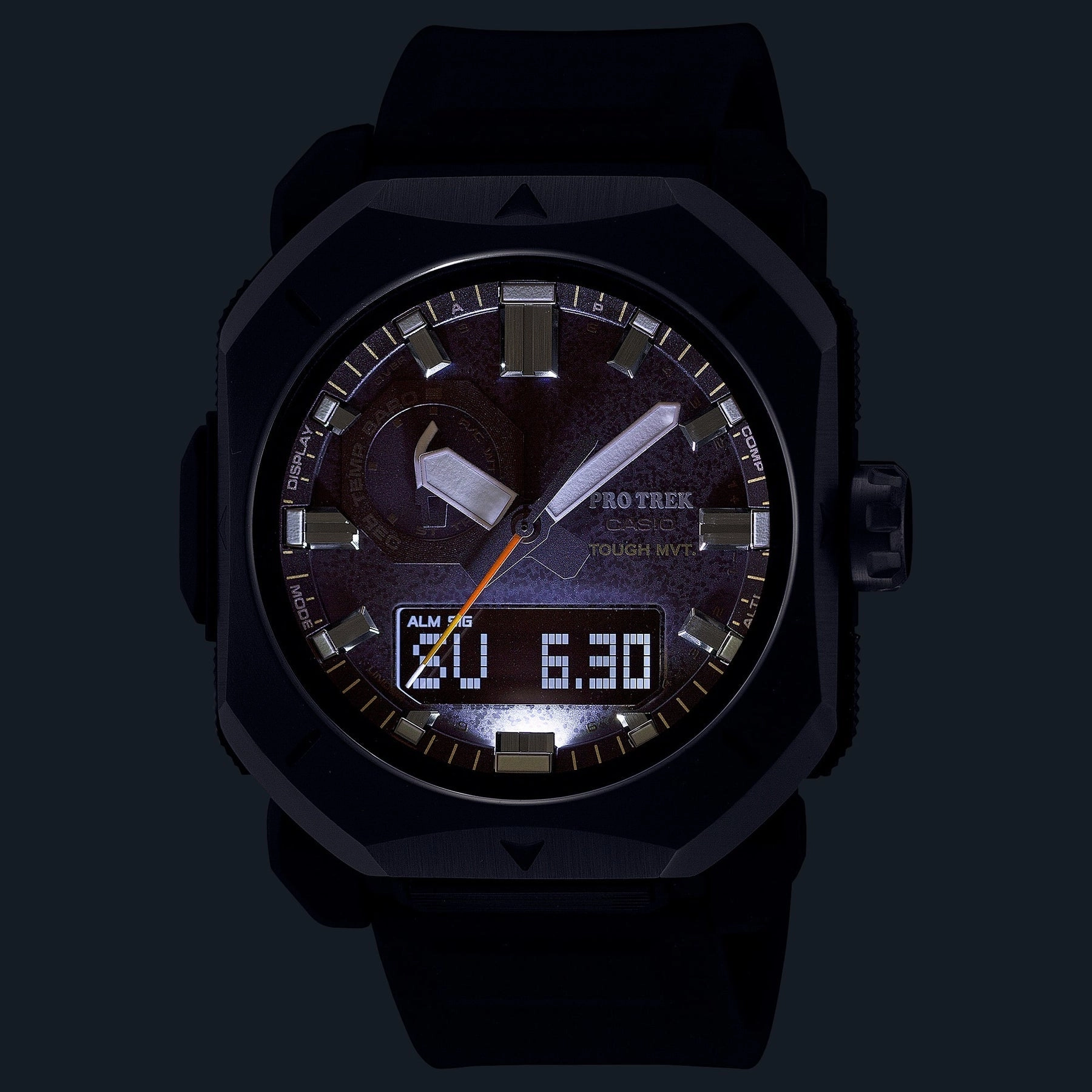 Casio Protrek Duo Black Resin Band Watch PRW6900Y-1D