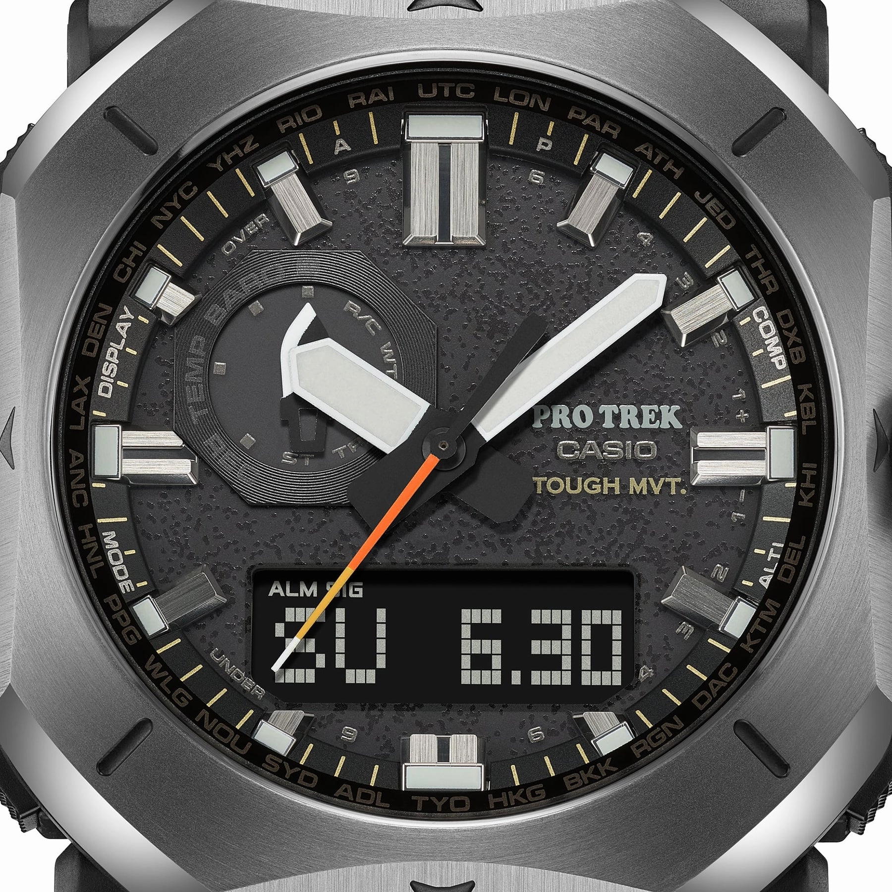 Casio Protrek Duo Black Resin Band Watch PRW6900Y-1D