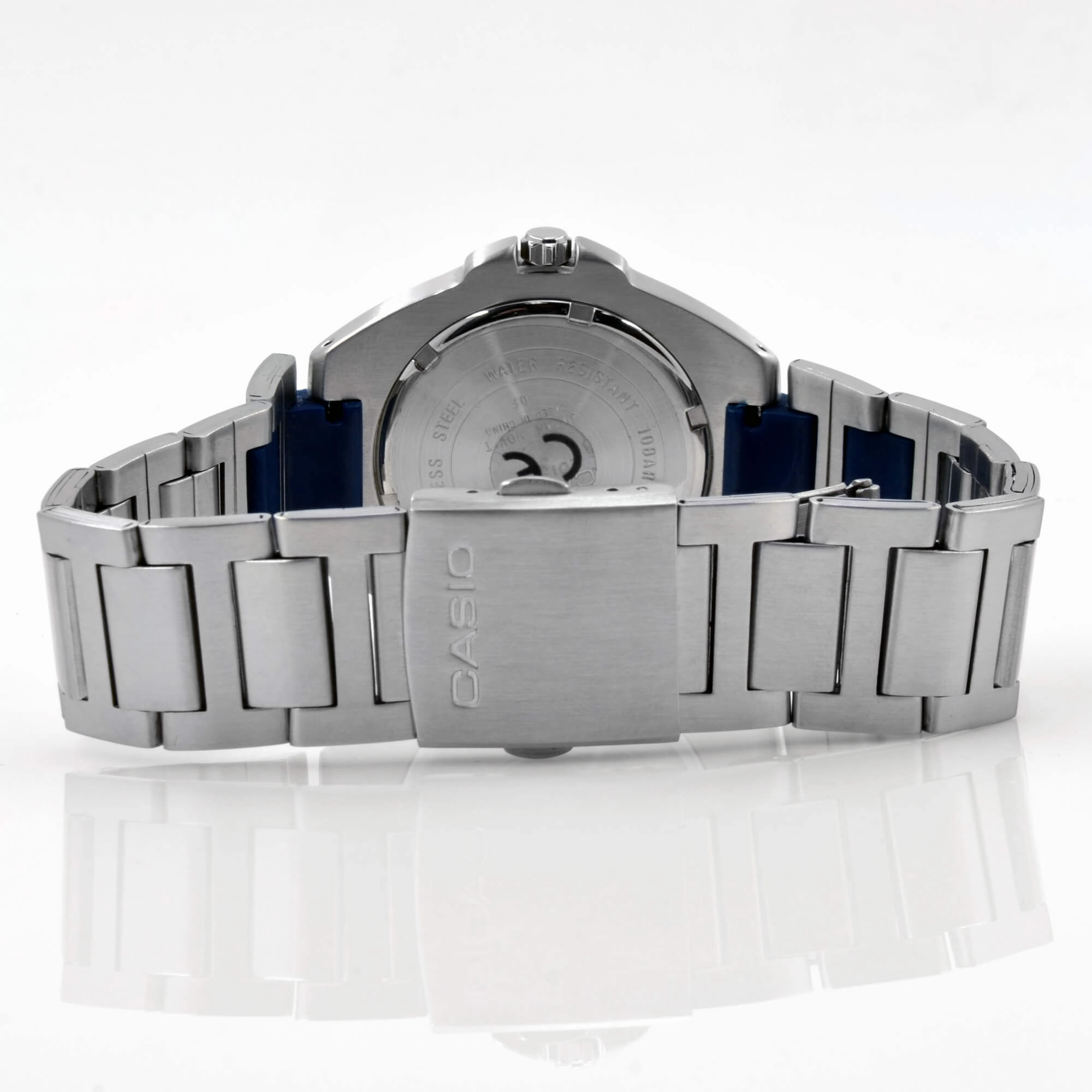 Casio Stainless steel Case Silver,blue Band Watch | EF-101D-7AVEF