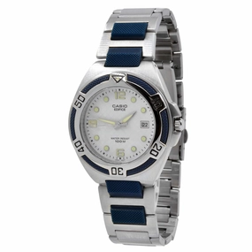 Casio Stainless steel Case Silver,blue Band Watch | EF-101D-7AVEF