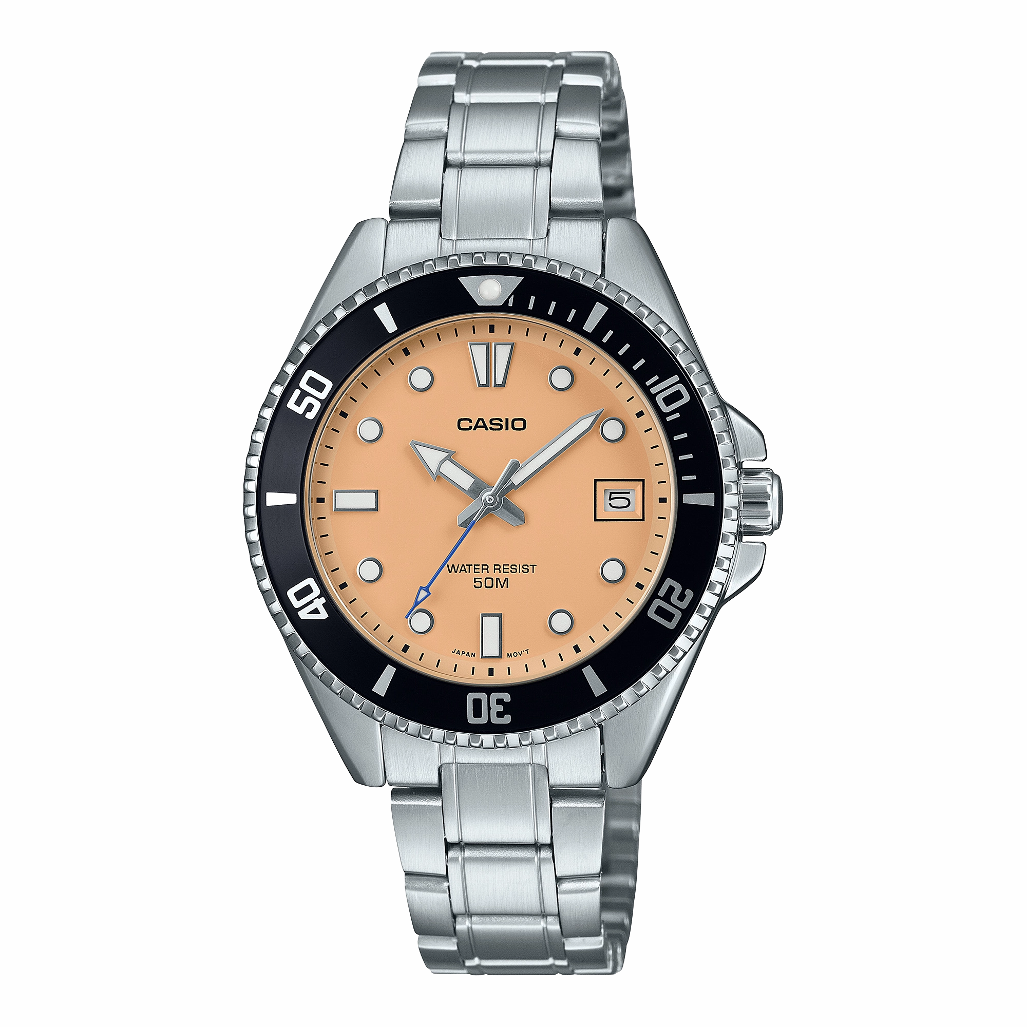 Casio Standard Analogue Diver Stainless Steel Watch MDV10D-4A2