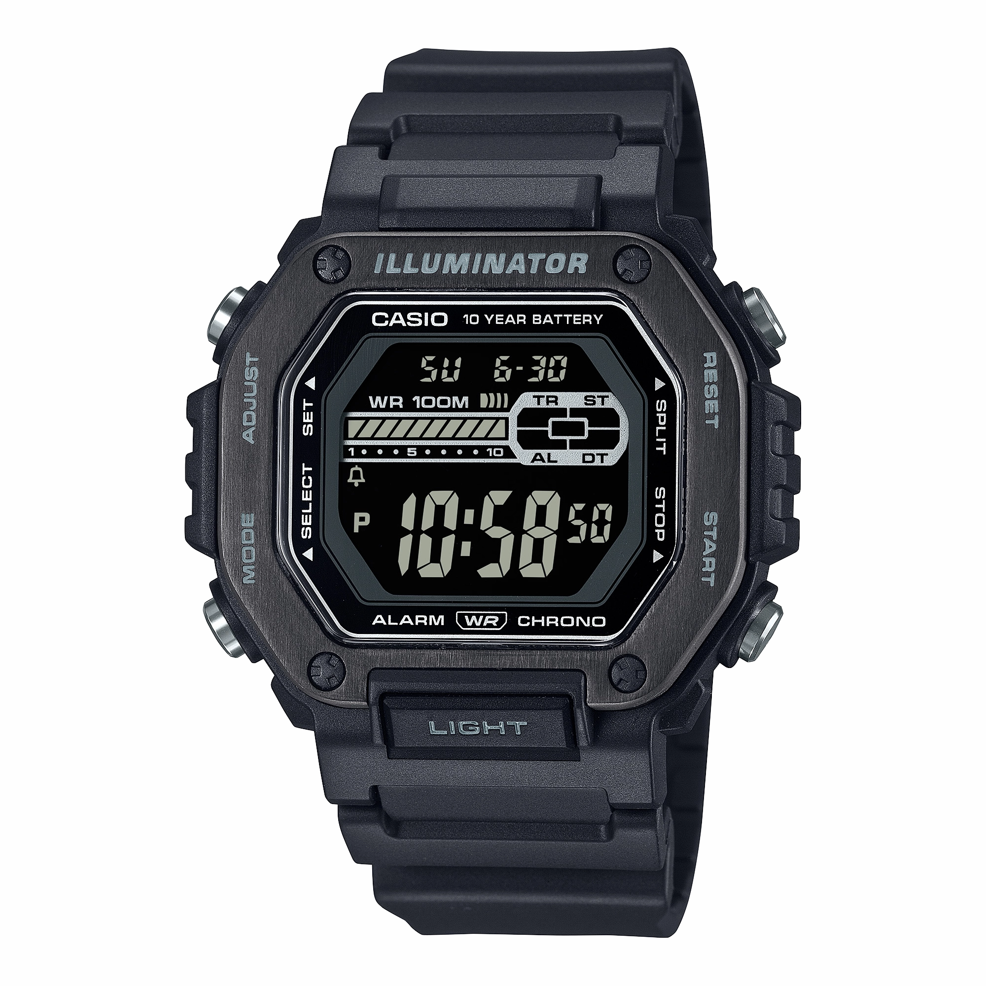 Casio Standard Black Resin Band Watch MWD110HB-1B