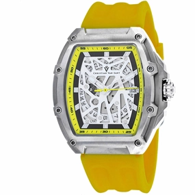 Christian Van Sant Men's Watch - Odyssey Automatic Yellow Rubber Strap | CV6192