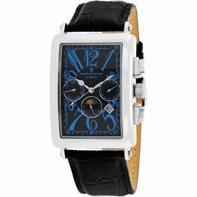 Christian Van Sant Men's Watch - Prodigy Automatic Black Dial Leather Strap | CV9135