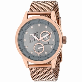 Christian Van Sant Men's Watch - Rio Quartz Silver Dial Rose Gold Bracelet | CV8718