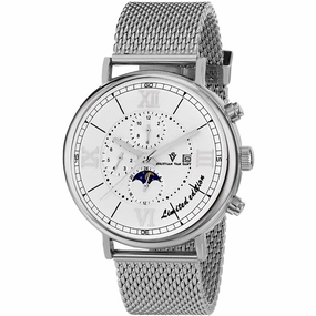 Christian Van Sant Men's Watch - Somptueuse LTD White Dial Silver Bracelet | CV1150