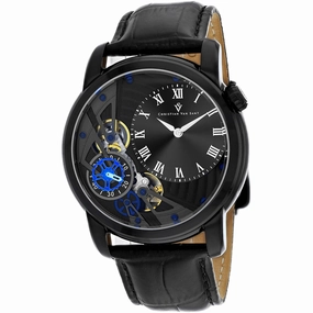 Christian Van Sant Men's Watch - Sprocket Auto-Quartz Black Dial Strap | CV1550