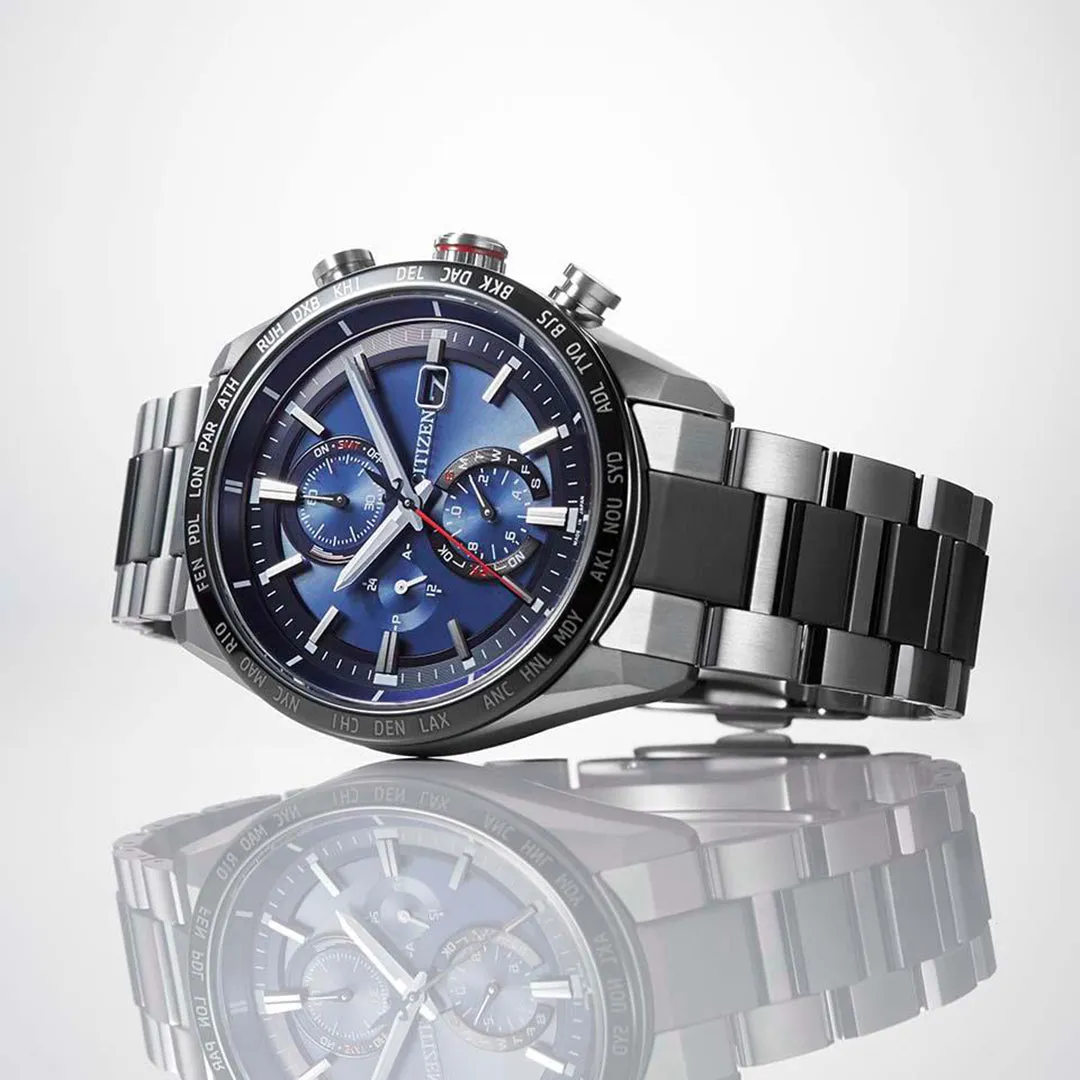 Citizen Attesa Radio Controlled Eco-Drive Titanium Watch AT8186-51L