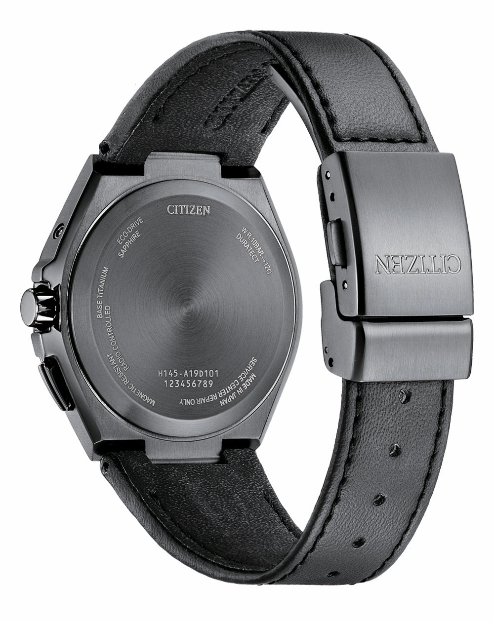 Citizen Attesa Radio Controlled Eco-Drive Black Leather Strap Watch CB0215-18L