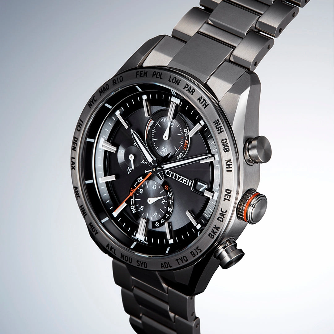 Citizen Attesa Radio Controlled Eco-Drive Titanium Watch AT8181-63E