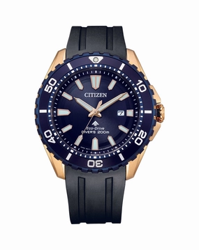 Citizen Eco-Dive Blue Dial Polyurethane Strap Watch BN0196-01L