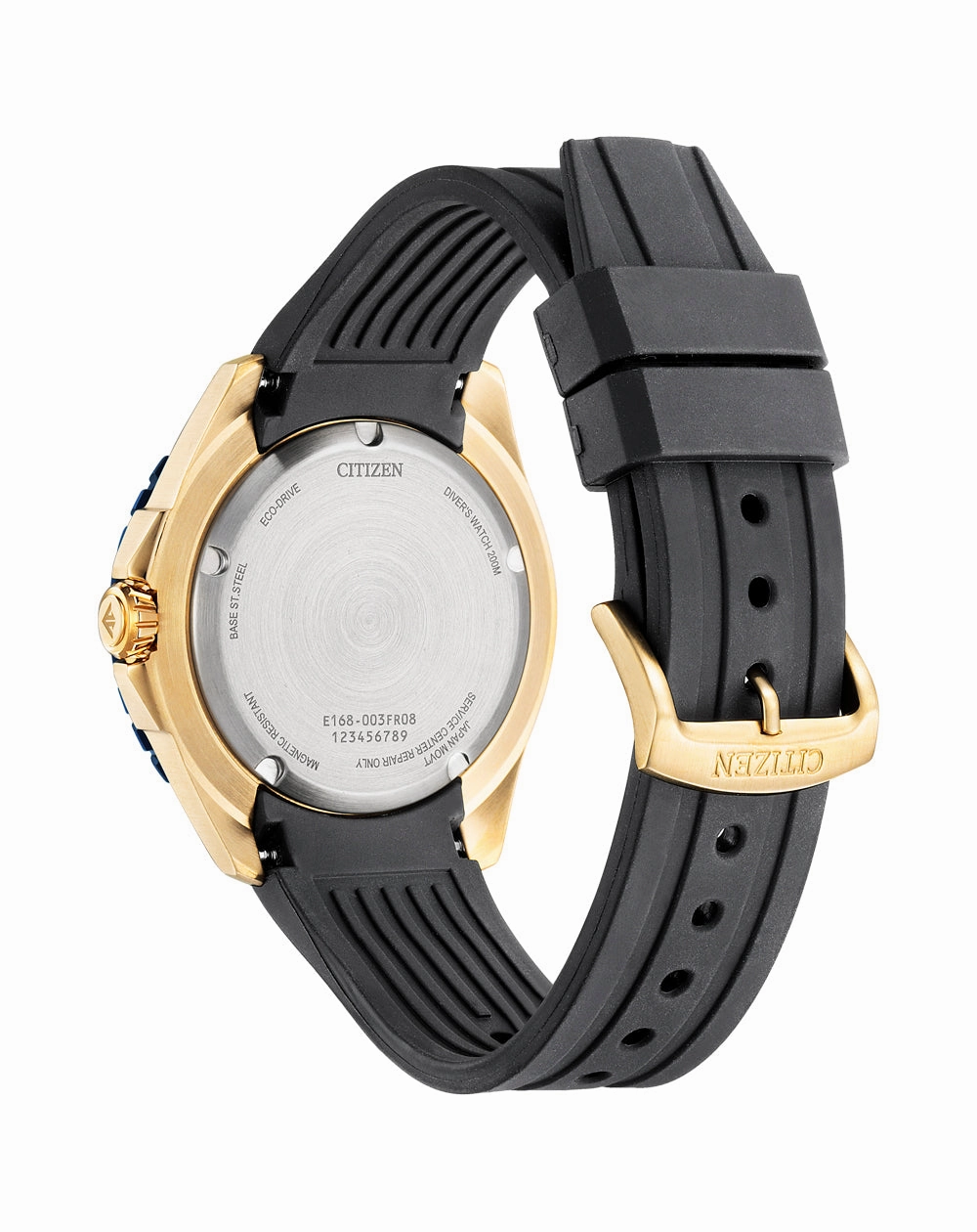 Citizen Eco-Dive Blue Dial Polyurethane Strap Watch BN0196-01L