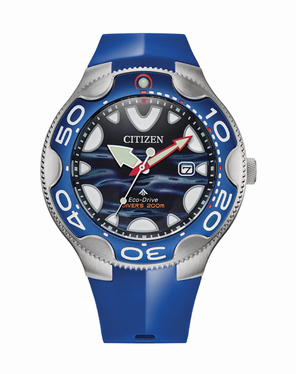 Citizen Eco-Drive  Polyurethane Strap Blue Dial Watch BN0238- 02L