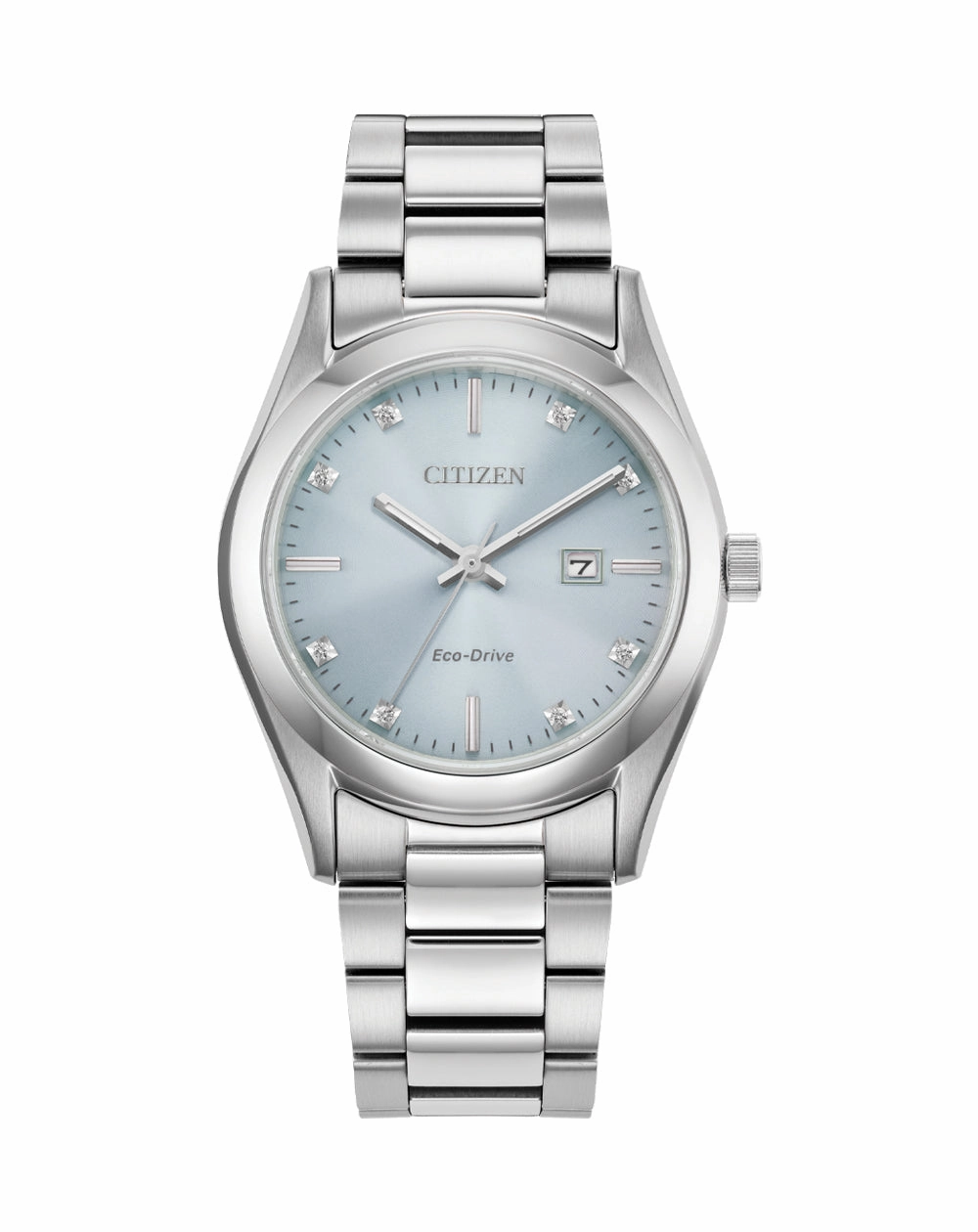 Citizen Eco-Drive Stainless Steel Blue Dial Watch EW2700-54L