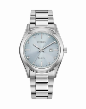 Citizen Eco-Drive Stainless Steel Blue Dial Watch EW2700-54L